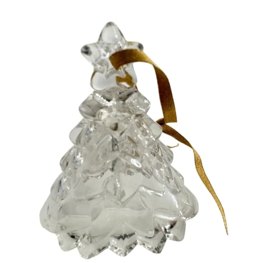 Mikasa Heavenly Music Crystal Christmas Tree Bell Ornament SN 090/535 Boxed
